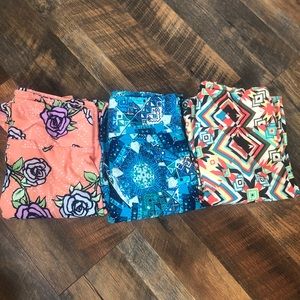 NWOT Lularoe TC2 leggings. 3 pair Wholesale price